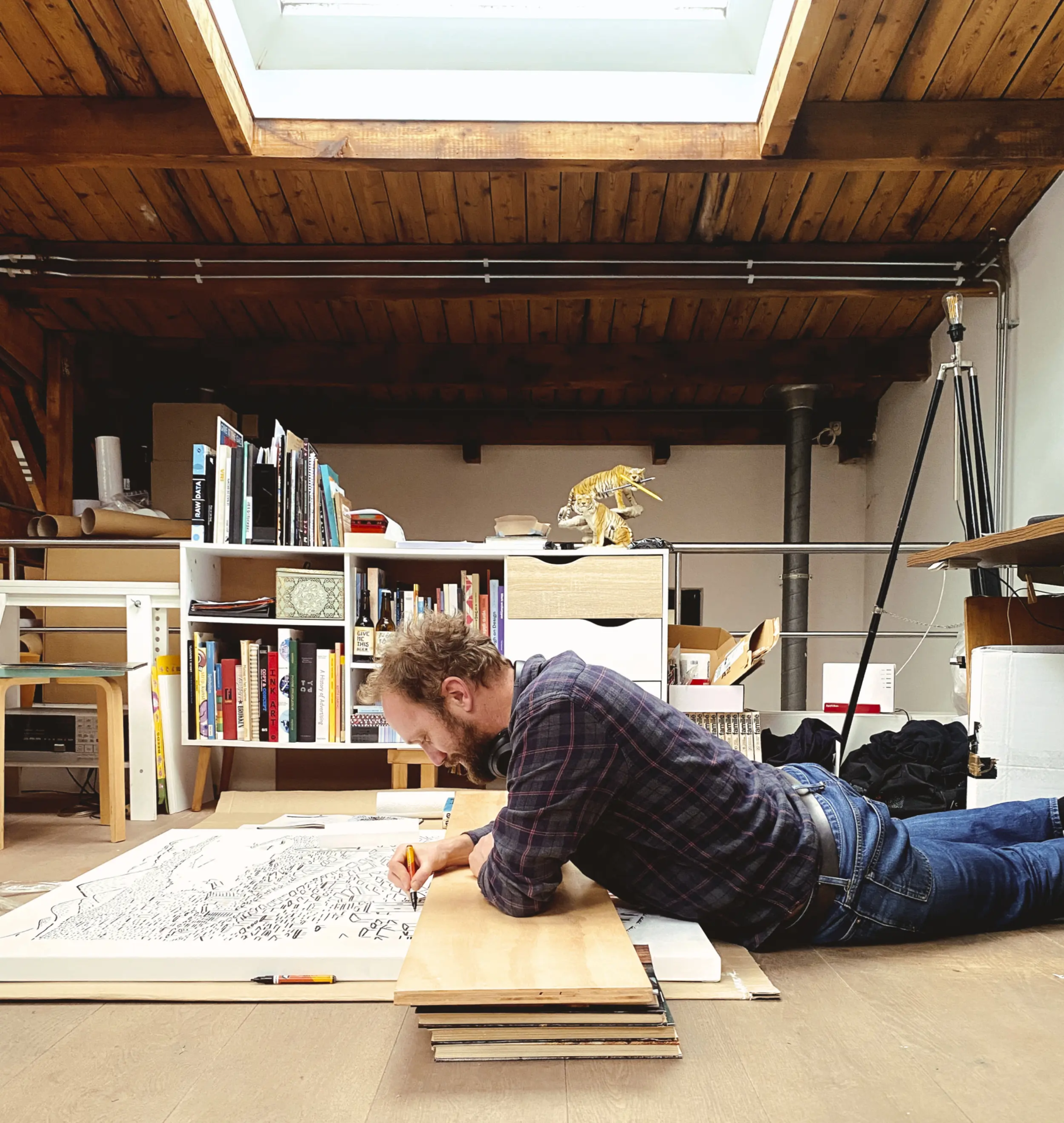 schilderij Ciro Pizza tekening Frank Petiet